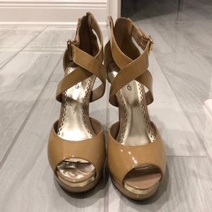 Beige Bebe Heels